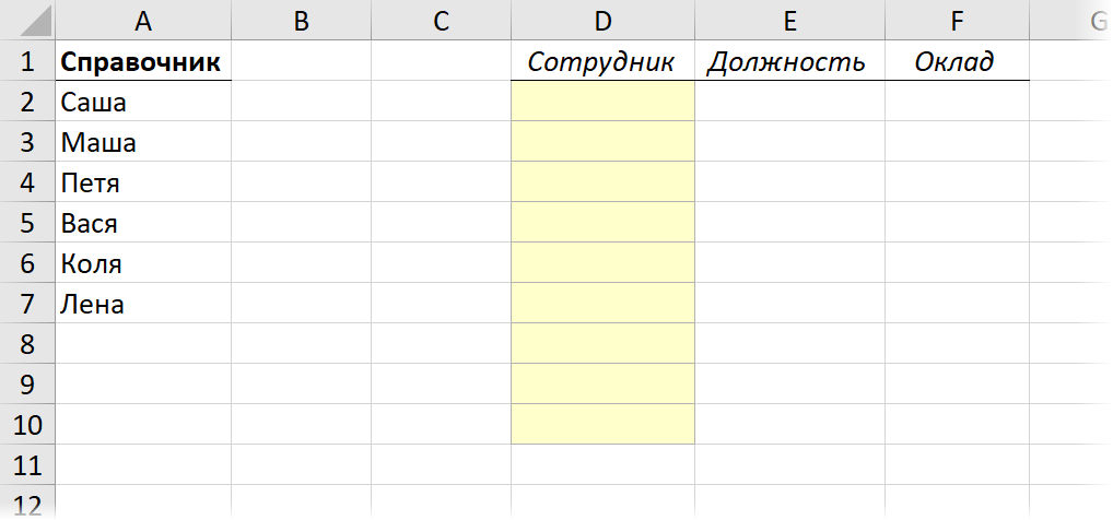 Исходные данные Исходные данные