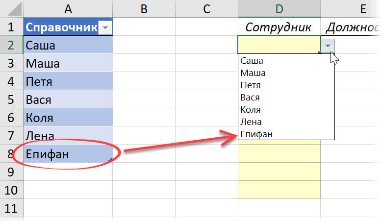 Пополняем справочник Пополняем справочник