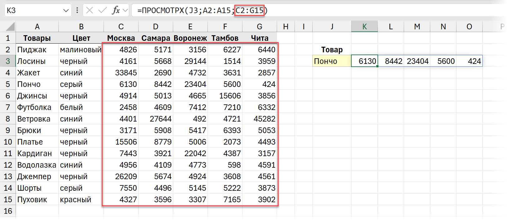 Результаты как массив Результаты как массив
